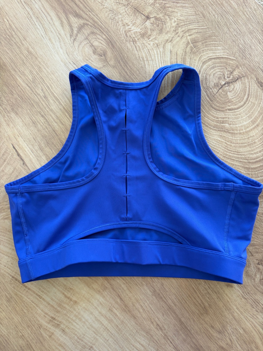 Blue Racerback Sports Bra - Picture 2 of 3